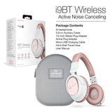 Naztech i9 Wireless Active Noise Cancelling 4.1 Bluetooth Headphones with in-line Microphone Up to 30 hrs Playtime for iPhones, Smartphones, Tablets, Computers, TV & Work/Airplane Adapter Included