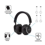 Culture V1 [Upgraded: BT 5.0] Wireless, Active Noise Canceling Headphones with Auto Pause/Play Sensors, Swipe Controls, Quick Attention Ambient Mode, and Low Latency Tech for Wireless Audio/Video Sync