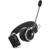 Blue Tiger Dual Elite Wireless Bluetooth Headset - Premium Noise Cancelling Headphones with No Wires - Ideal Driving, Gaming and Music Accessories - 50 Hour Talk Time - Black