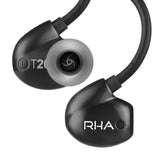 RHA T20i in-Ear Monitors (Gen. 2): HiFi Noise Isolating Stainless Steel in-Ear Headphones with Remote & Mic