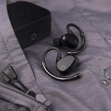 EOZ Air TWS True Wireless Bluetooth 5.0 Earbuds with mic and Charging Case - Incredible Sound & 90 Hours of Playtime (All Black)