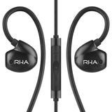 RHA T20i in-Ear Monitors (Gen. 2): HiFi Noise Isolating Stainless Steel in-Ear Headphones with Remote & Mic