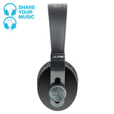 JLab Audio Omni Premium Folding Bluetooth Wireless Over-Ear Headphone with Mic & Carrying Case - Black Pearl