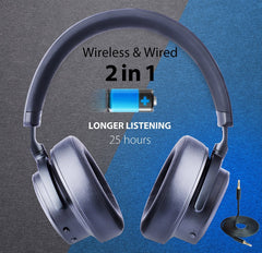 Avantree Hi-Performance 37dB Bluetooth Active Noise Cancelling Headphones with Ambient Sound Amplify, aptX Low Latency Wireless Stereo ANC Over Ear Headset, Smart Sensor & Touch Control - ANC041