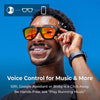 ZUNGLE V2 Viper: Bluetooth Audio Sunglasses with Over Ear True Wireless Bone Conduction Headphones. for Men, Bluetooth 5.0, Built-in Mic, Music, Phone Call, AI Assistance(Matte Black Frames)