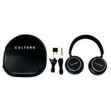 Culture V1 [Upgraded: BT 5.0] Wireless, Active Noise Canceling Headphones with Auto Pause/Play Sensors, Swipe Controls, Quick Attention Ambient Mode, and Low Latency Tech for Wireless Audio/Video Sync