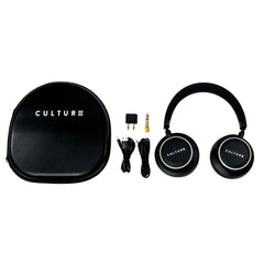 Culture V1 [Upgraded: BT 5.0] Wireless, Active Noise Canceling Headphones with Auto Pause/Play Sensors, Swipe Controls, Quick Attention Ambient Mode, and Low Latency Tech for Wireless Audio/Video Sync