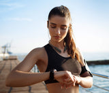 EXFIT BCS-A1 Wireless Bluetooth Headphones, Fast Charging, Retractable Earbuds, Splash and Sweat Resistant, Siri and Google Assistant Compatible, Carry Pouch (Black)