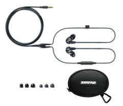 Shure SE215-K-UNI Sound Isolating Earphones with Inline Remote & Mic for iOS/Android