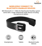 ClearSounds CLTVBT ClearBlue Bluetooth 2.1 Assisted Listening System with Headset and Transmitter for TVs, Mobile Phones, Computers, Portable Media Players