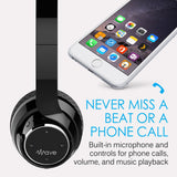 MEE audio Wave Bluetooth Wireless On-Ear Headphones with Headset Functionality