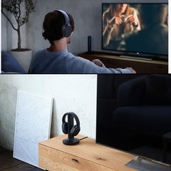 Sony MDRRF995RK Wireless RF (Radio Frequency) Headphone with Transmitter Base Station + Stereo Connecting Cable + AC adaptor + HeroFiber Ultra Gentle Cleaning Cloth
