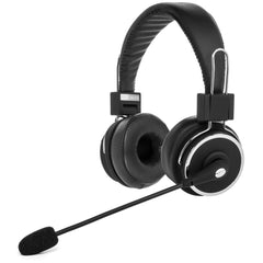 Blue Tiger Dual Elite Wireless Bluetooth Headset - Premium Noise Cancelling Headphones with No Wires - Ideal Driving, Gaming and Music Accessories - 50 Hour Talk Time - Black