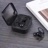 EOZ Air TWS True Wireless Bluetooth 5.0 Earbuds with mic and Charging Case - Incredible Sound & 90 Hours of Playtime (All Black)