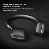 DOSS Bluetooth Headphones On Ear, Enhanced Bass HiFi Stereo Wireless Headset, Lightweight and Soft Memory-Protein Cushions, Built-in Mic and Wired Mode for Phones, TV, PC, Tablets and More