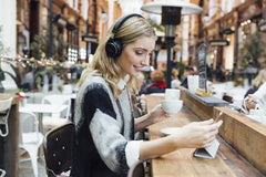 Audio-Technica ATH-SR5BTBK Bluetooth Wireless On-Ear High-Resolution Audio Headphones with Mic & Control, Black