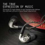 MEE audio Pinnacle P1 High Fidelity Audiophile In-Ear Headphones with Detachable Cables - EP-P1-ZN-MEE